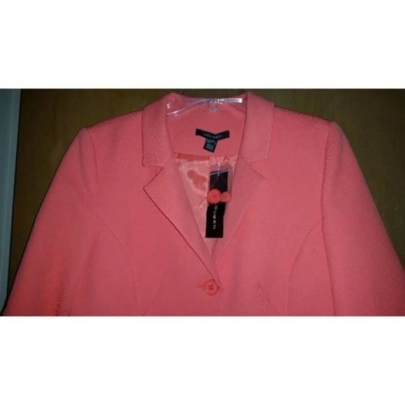 LOUBEN NWT Bright Orange 3/4 Sleeve Jacket - Picture 4 of 7